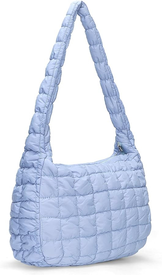 Quilted Tote Bag for Women Puffer Bag Quilted Bag Lightweight Puffy Tote Bag Quilted Padding Shou... | Amazon (US)