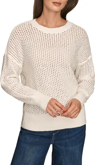 Open Stitch Cotton Blend Sweater | Nordstrom