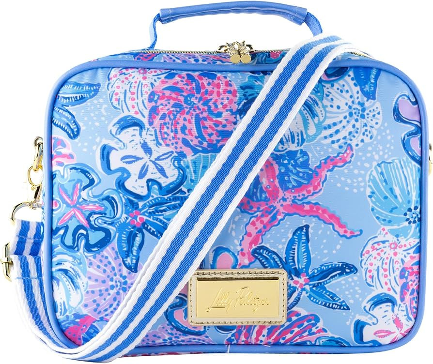Lilly Pulitzer Insulated Lunch Box for Women, Cute Lunch Cooler Bag with Adjustable/Removable Sho... | Amazon (US)