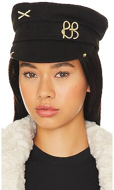 Ruslan Baginskiy Piercing Inspired Baker Boy Cap in Black from Revolve.com | Revolve Clothing (Global)