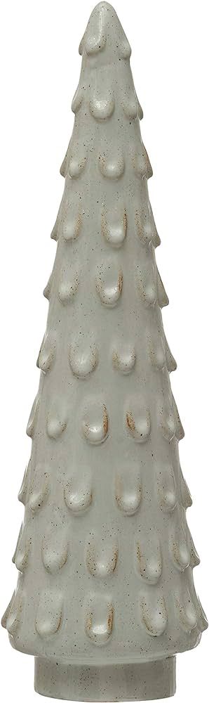 Creative Co-Op 3" Round x 10-3/4"H Stoneware Tree, Reactive Glaze, White (Each One Will Vary) Fig... | Amazon (US)