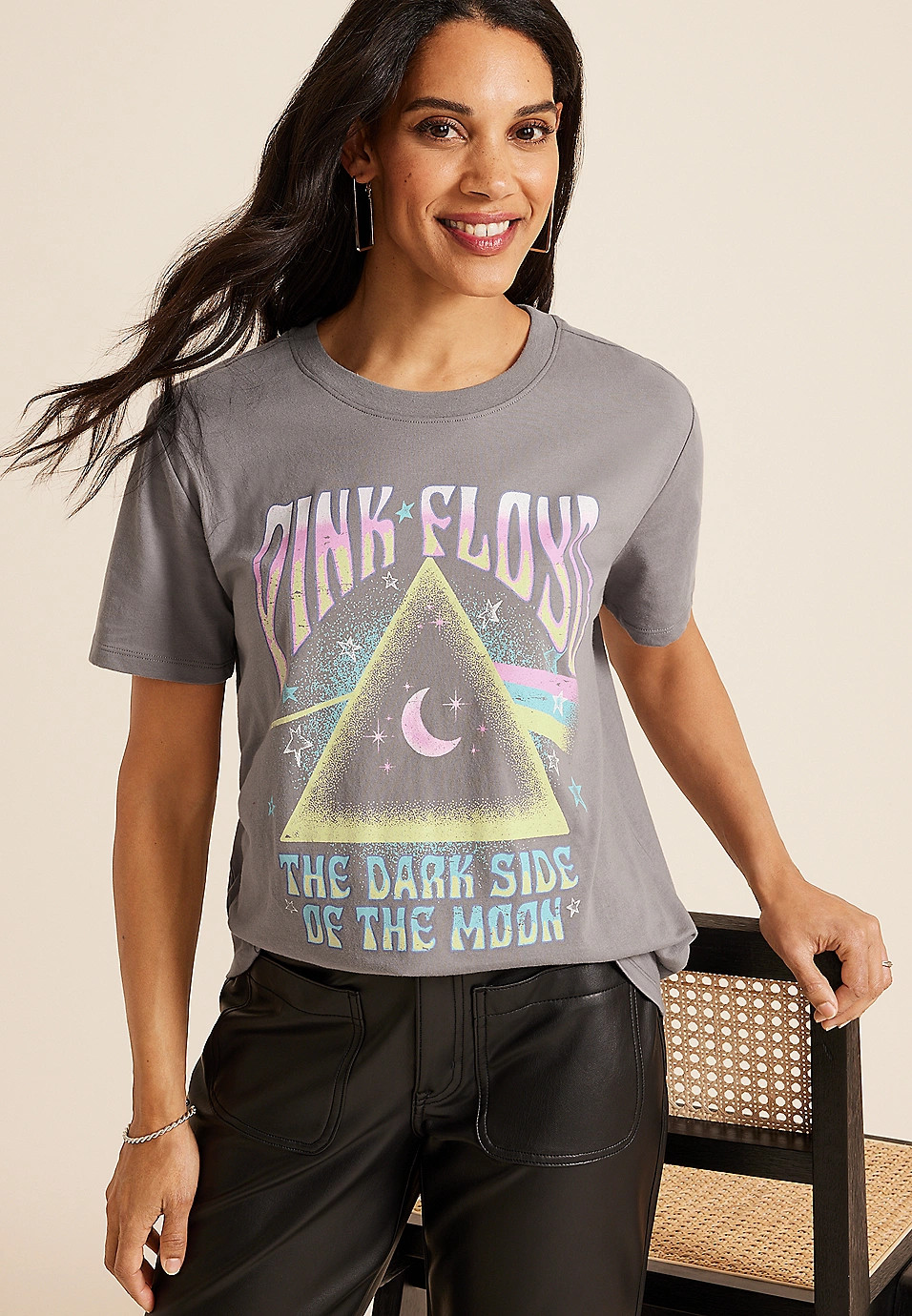 Pink Floyd Oversized Fit Graphic Tee | Maurices