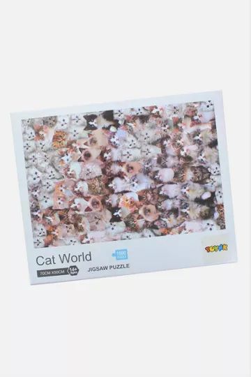 Cat World 1000 Piece Jigsaw Puzzle | Urban Outfitters (US and RoW)