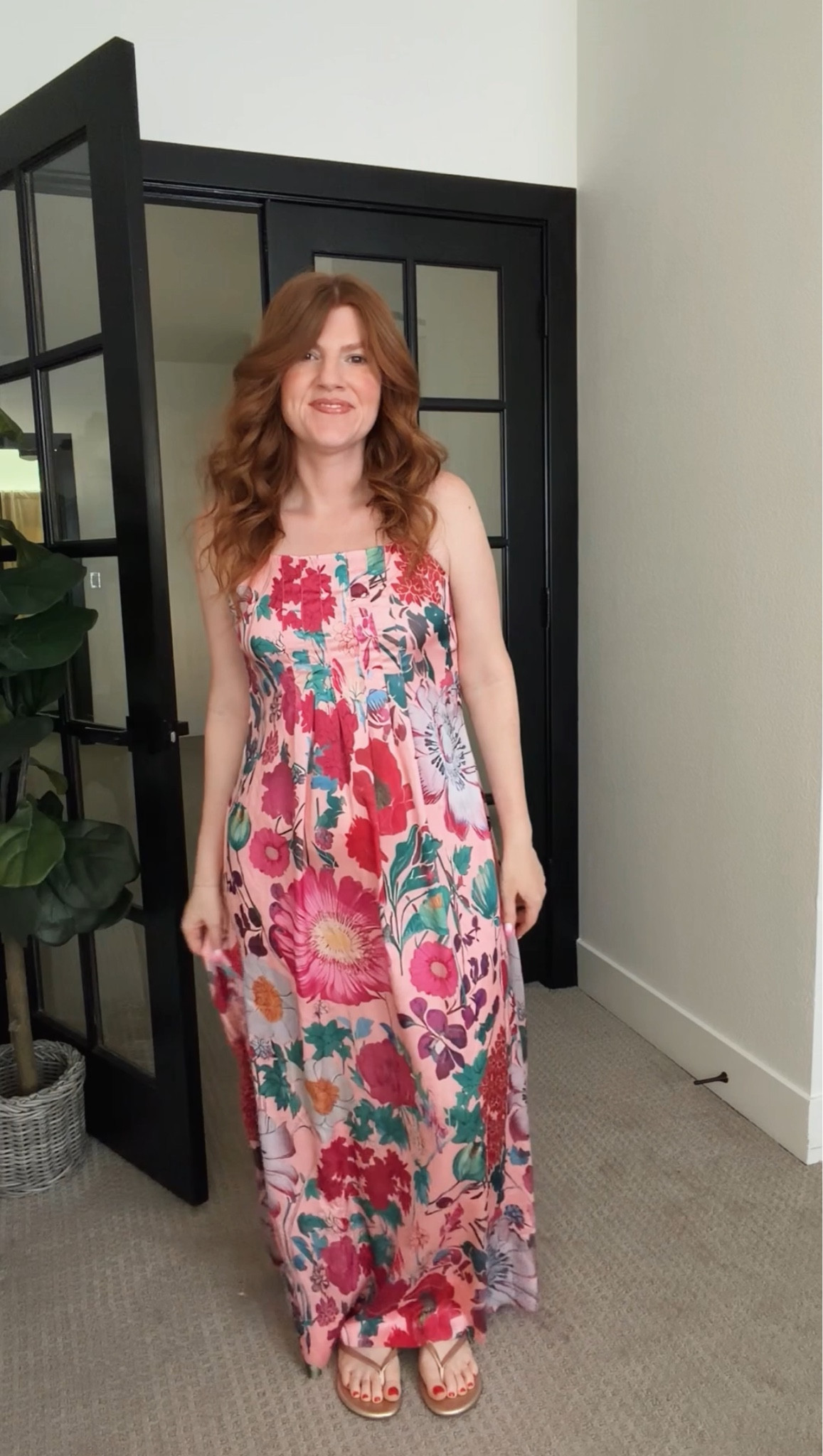 Designer inspired maxi dress from Amazon. The colors are so good! Size small. 

#LTKWedding #LTKSeasonal #LTKPetite