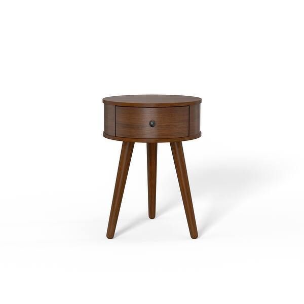 Kotter Home Wooden Tripod Accent Table - Overstock - 37244340 | Bed Bath & Beyond