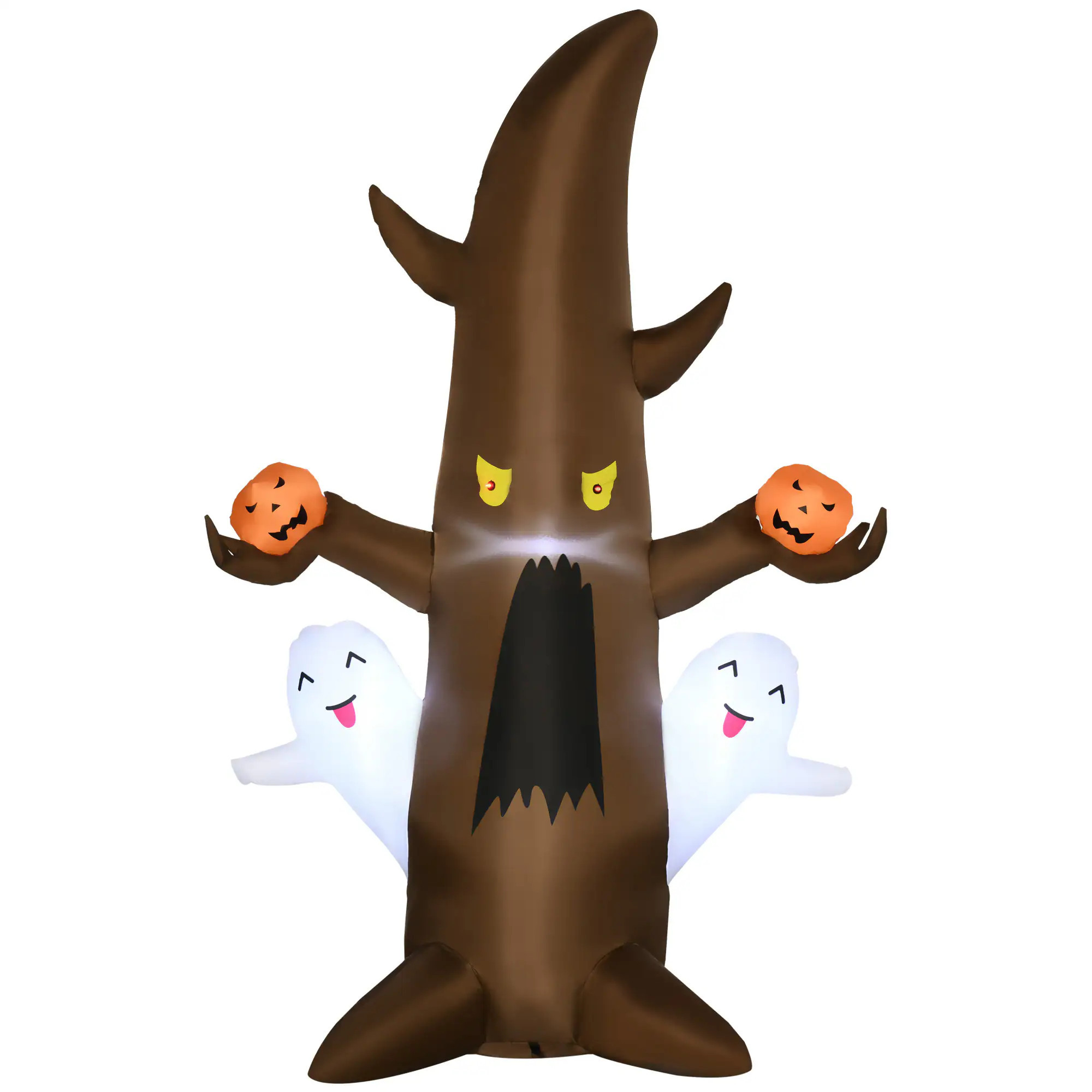 LOVMOR 5FT Halloween Inflatables Outdoor Decorations Ghost Tree with Pumpkins Blow-Up LED Yard Decor Indoor Outdoor for Garden Lawn Party Holiday | Lowe's