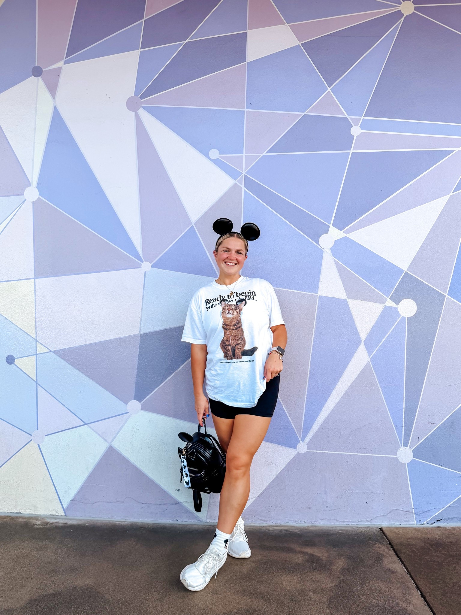 Cool girl Disney fit💜🖤  Shirt is from Wonder Studio! #disneyoutfitideas #themeparkoutfits

#LTKootd