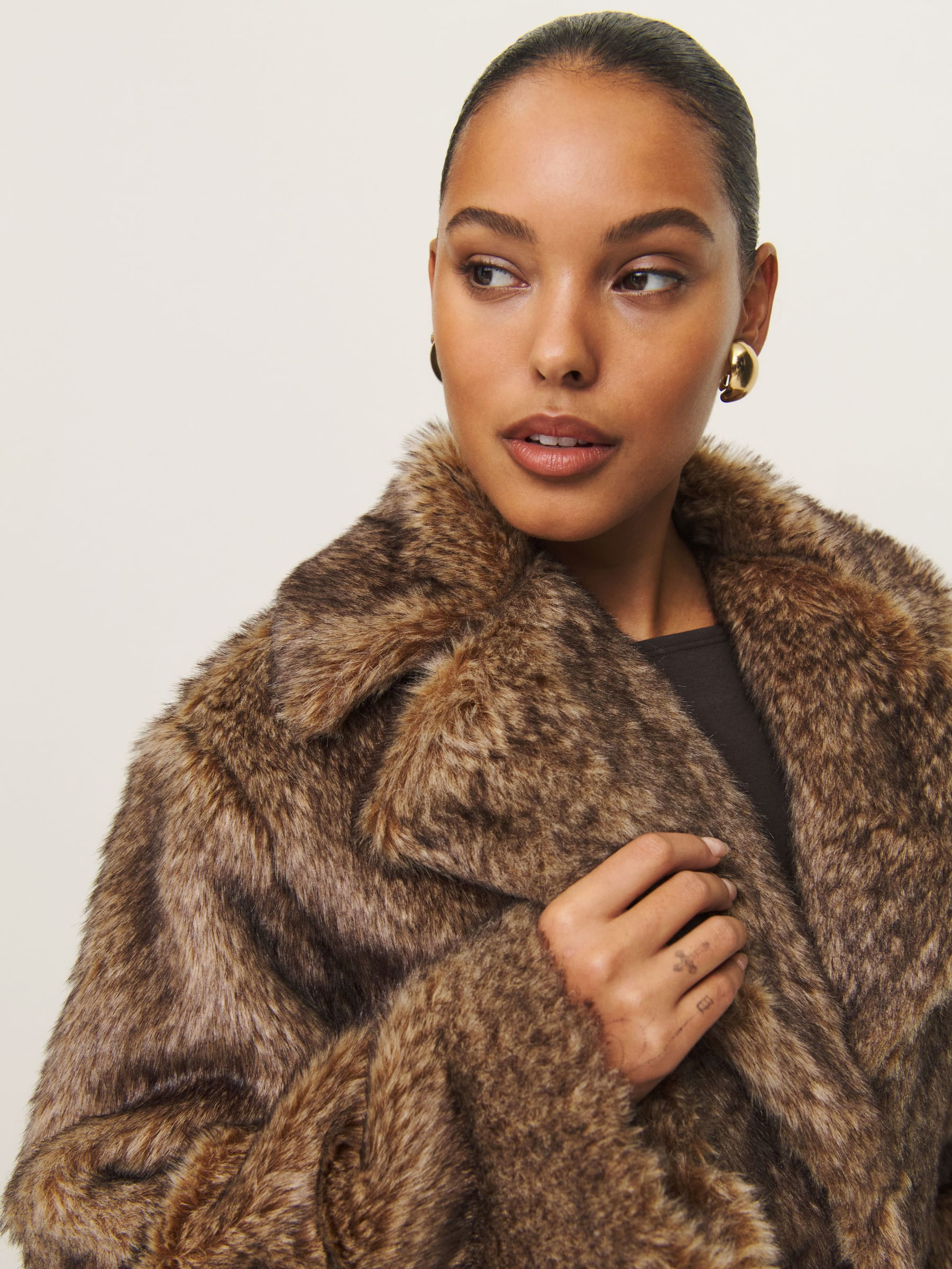 Ellie Faux Fur Coat | Reformation (Global)