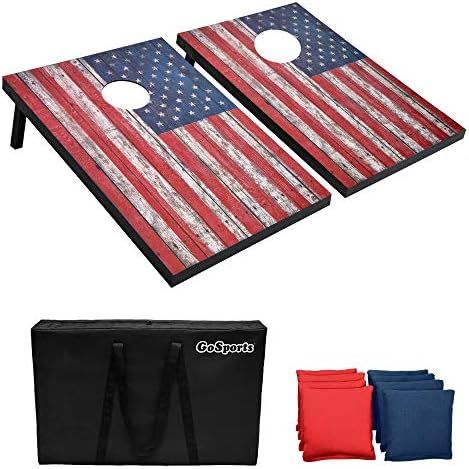 GoSports Classic Cornhole Set - Includes 8 Bean Bags, Travel Case and Game Rules (Choose between ... | Amazon (US)