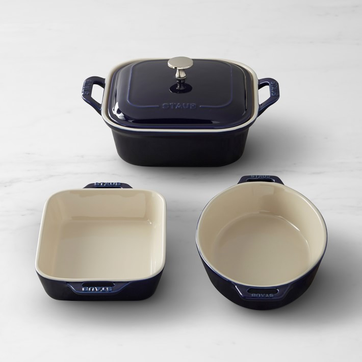 Staub Ceramic Stoneware 4-Piece Set, Sapphire | Williams-Sonoma