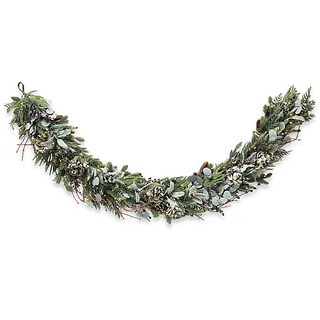 Peony And Pine Cone Garland | Frontgate | Frontgate