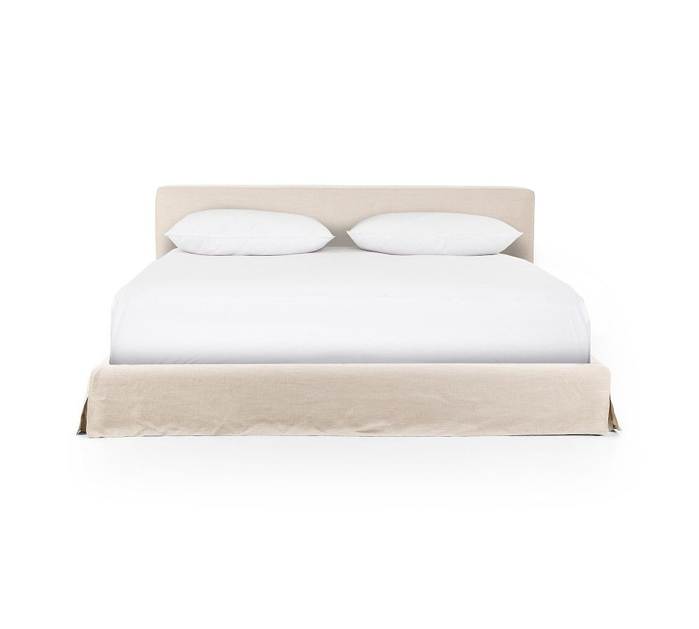 Andrea Slipcovered Platform Bed | Pottery Barn (US)