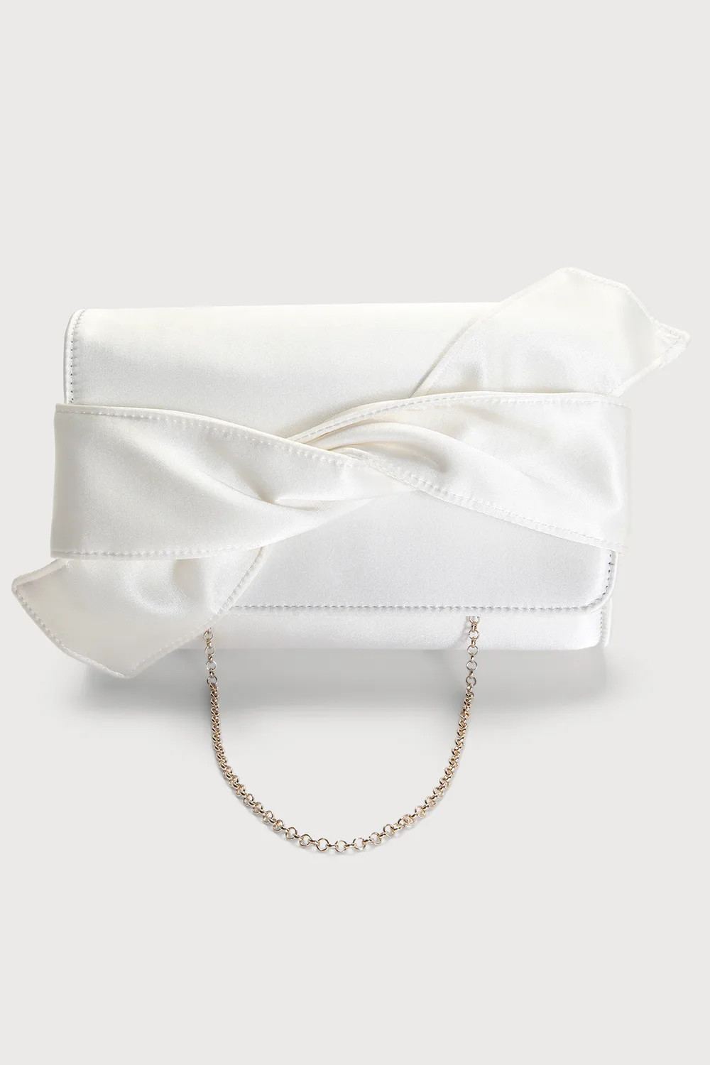 Never Been So Chic Ivory Satin Knotted Clutch | Lulus (US)