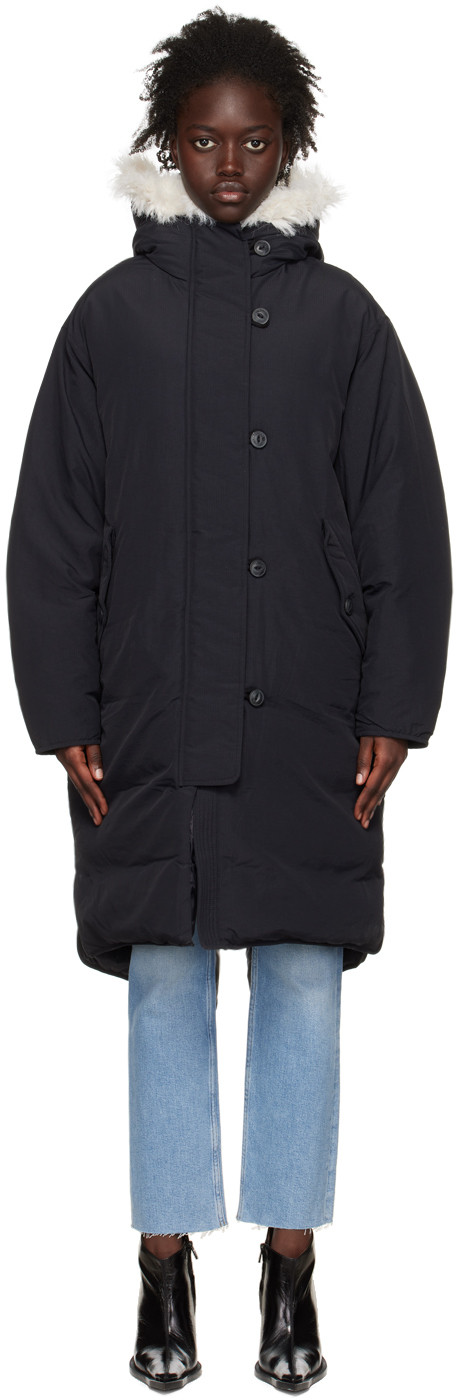 rag & bone Black Rae Down Coat | SSENSE