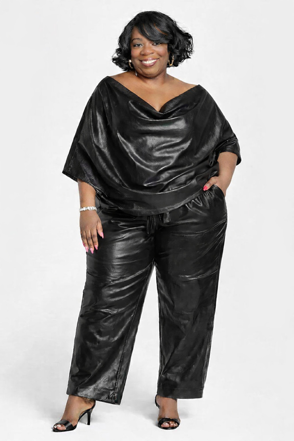 Faux Leather Style 

 #LTKSeasonal #LTKOver40 #LTKPlusSize