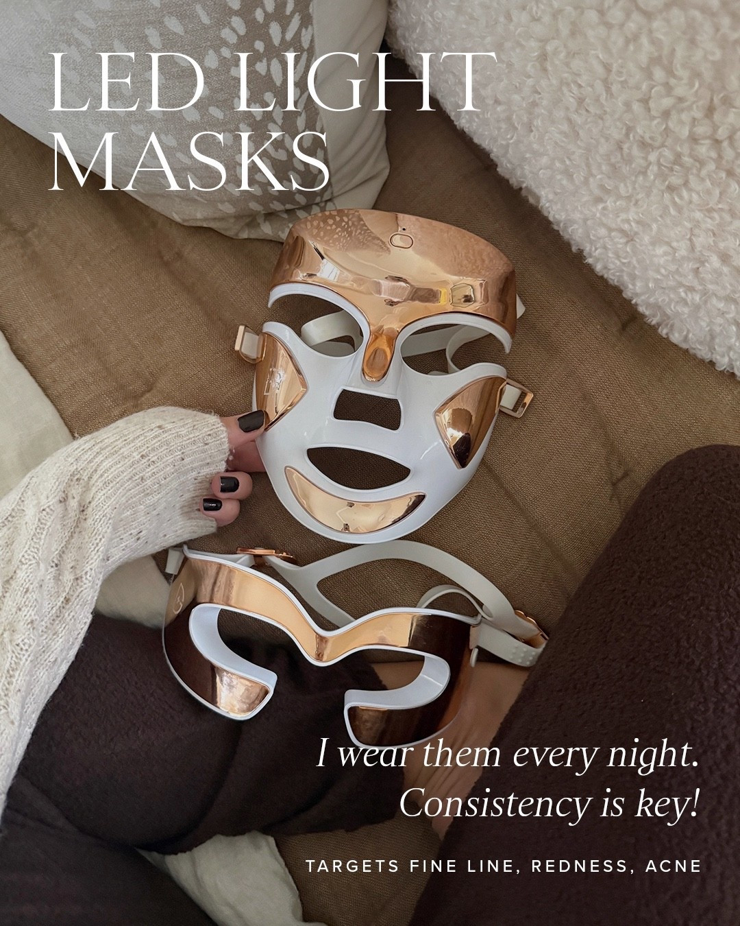 LED light masks for skin health!! Consistency is key 🚨🚨

Skincare 
Beauty 

#LTKBeauty