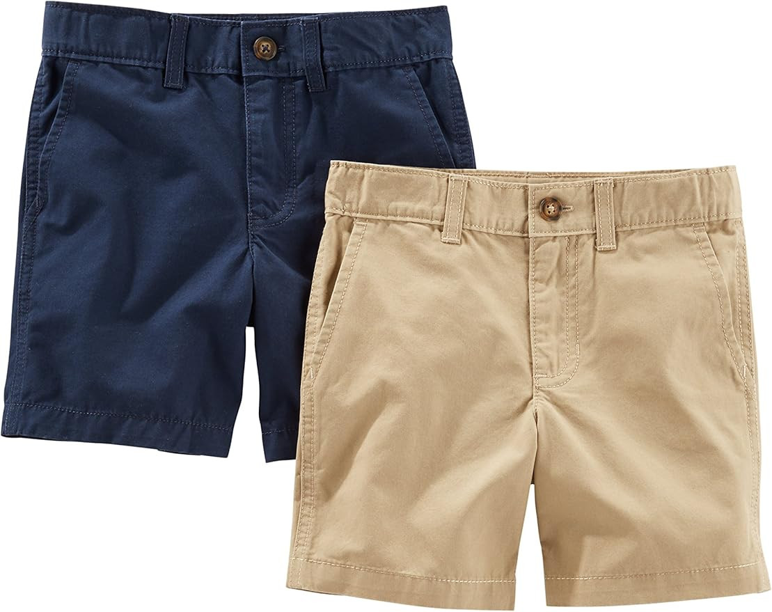 Simple Joys by Carter's Boys' Flat Front Shorts, Pack of 2 | Amazon (US)