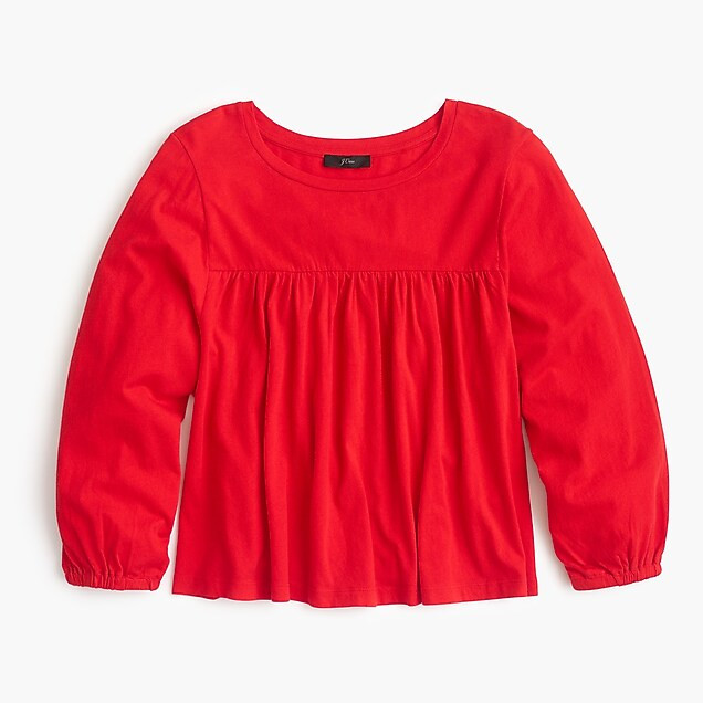 Drapey popover top | J. Crew US