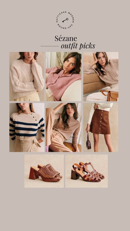 Sézane picks. Beautifully elevated, high quality + effortlessly chic outfits. These are perfect for the start of spring where it’s still chilly where I’m at until June. So excited to pack these for our San Diego trip. *natural fiber tops + cardigans, skirt, sandals and mules 

#LTKshoecrush #LTKstyletip