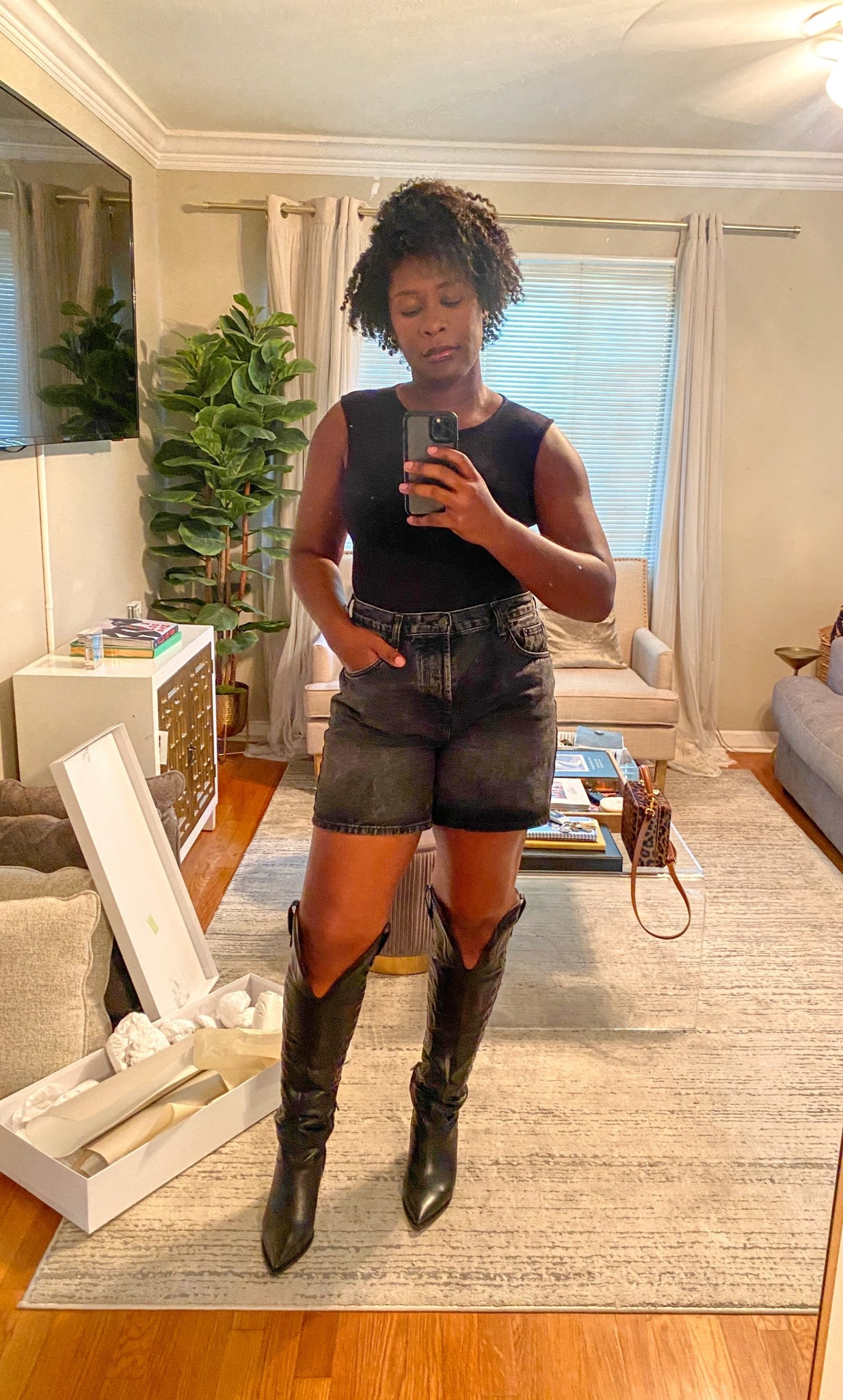 These boots are on sale 50% off!

Over the knee boots cowgirl boots AllSaints all black date night girls night outfitt

#LTKSaleAlert