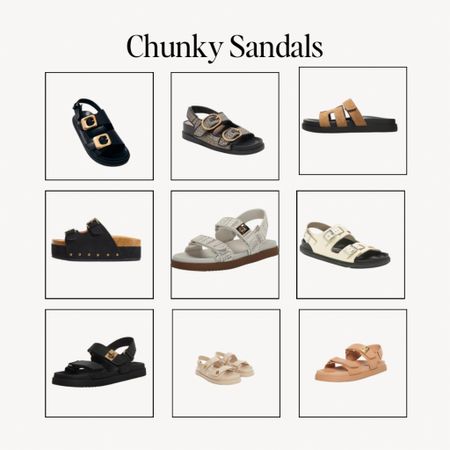 Chunky dad sandals