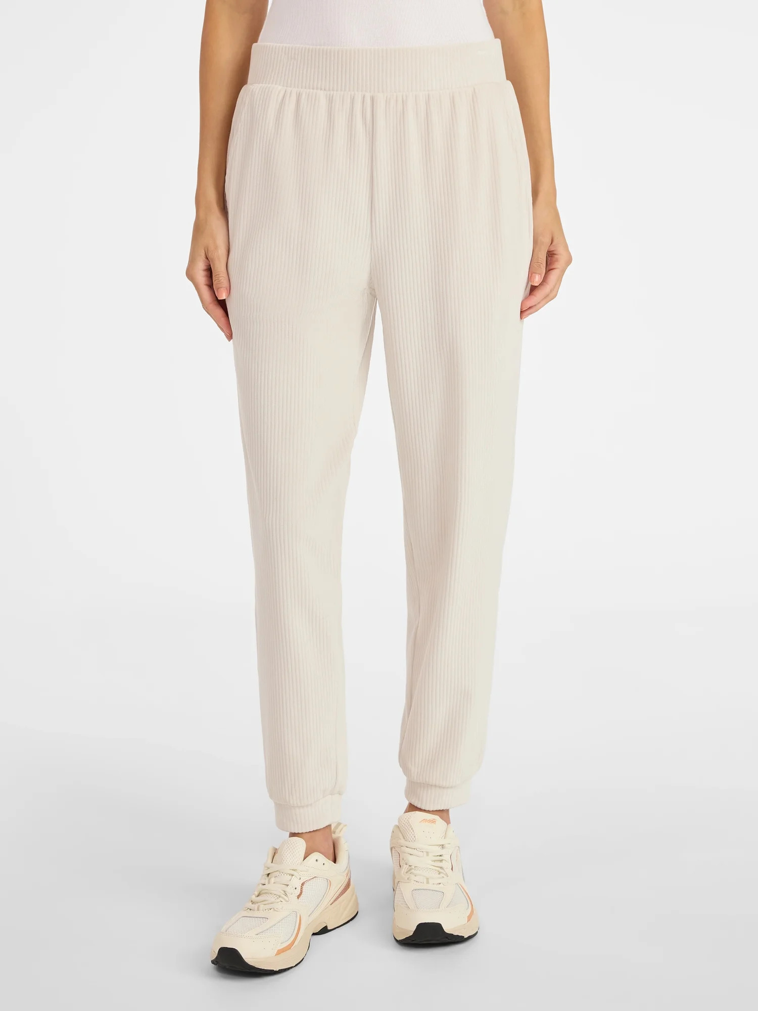 Avia Women's Ribbed Velour Jogger Pants, Sizes XS-XXXL | Walmart (US)