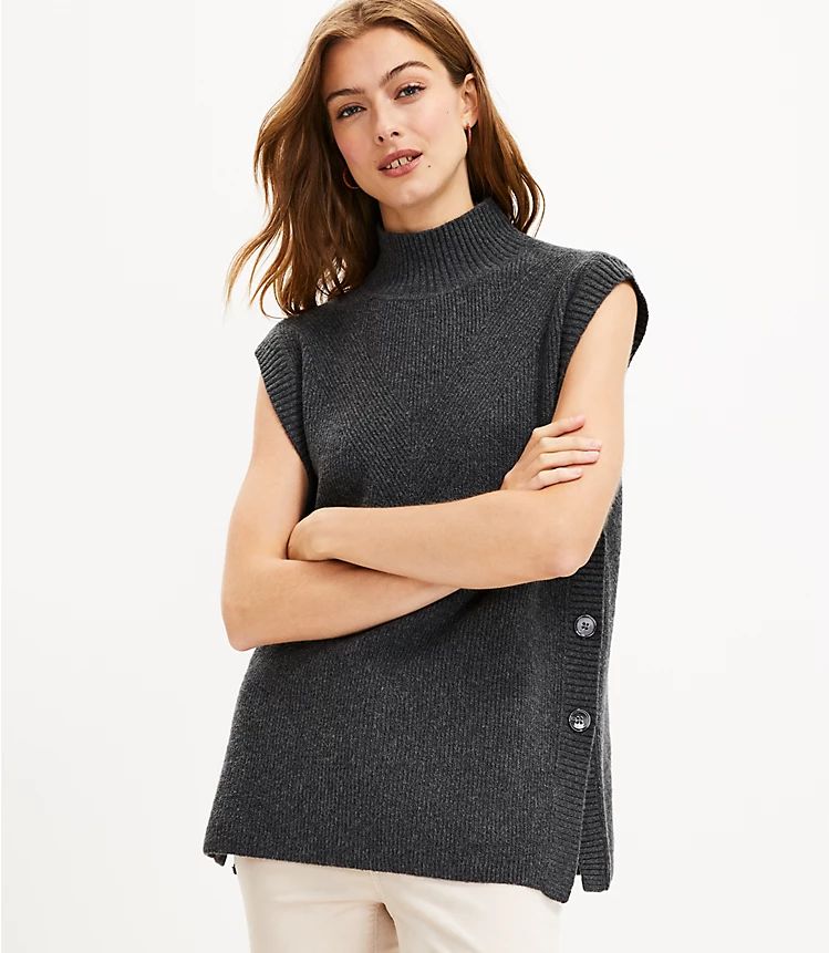 Turtleneck Sweater Vest | LOFT