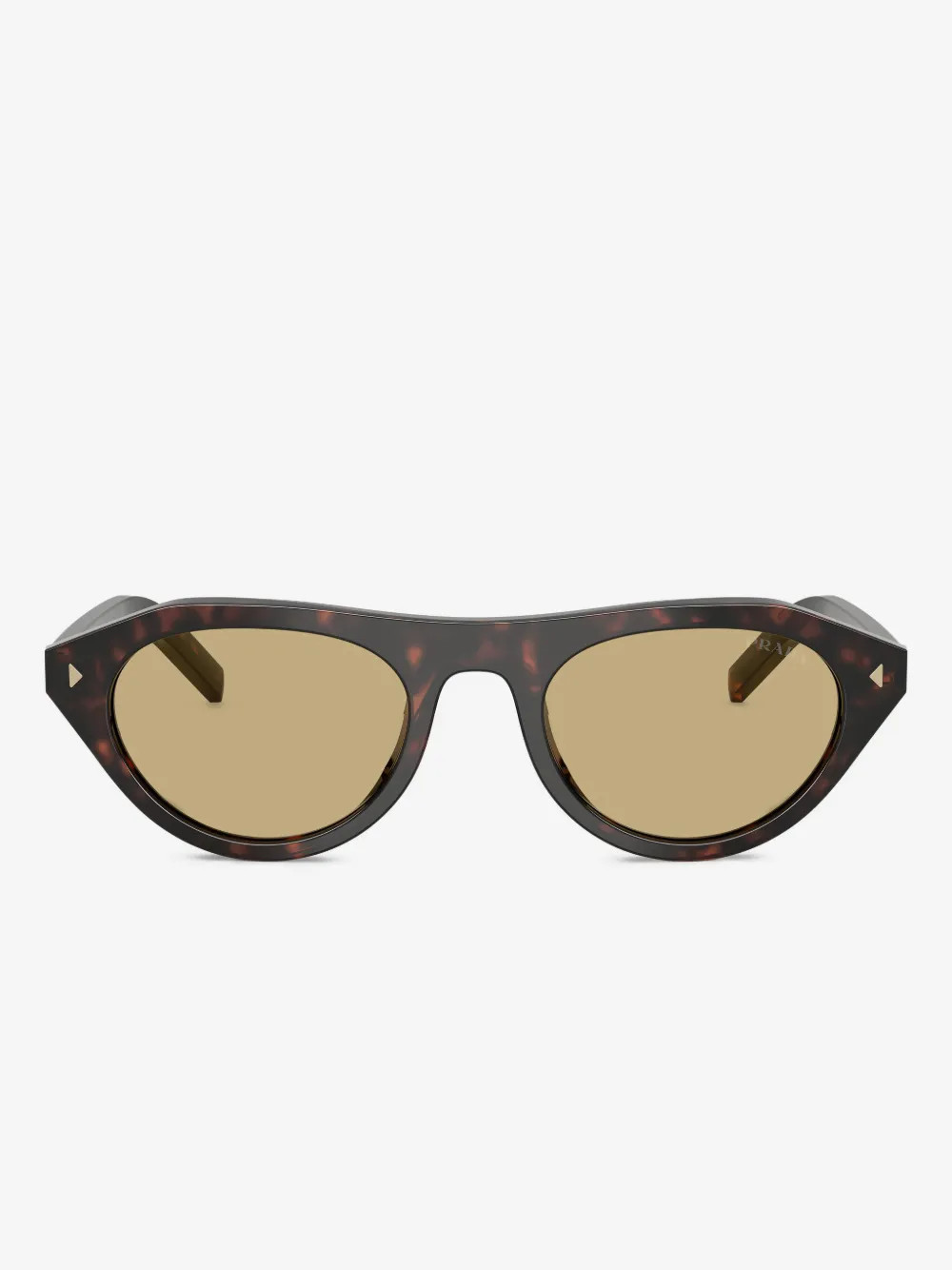 Prada Eyewear Prada sunglasses with the iconic metal plaque - Brown | Farfetch Global