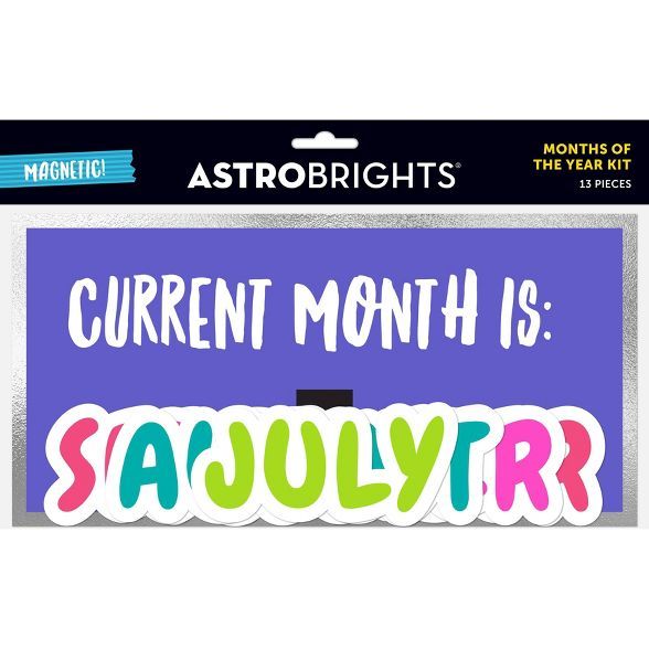 Astrobrights 13pc Magnetic Months of the Year Kit | Target