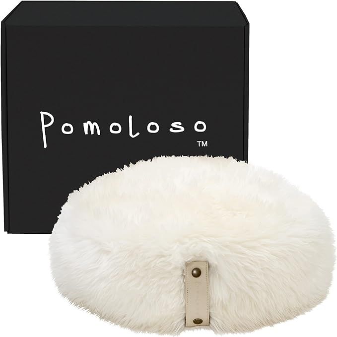 Floor pillow luxury meditation cushion genuine sheepskin wool | Amazon (US)