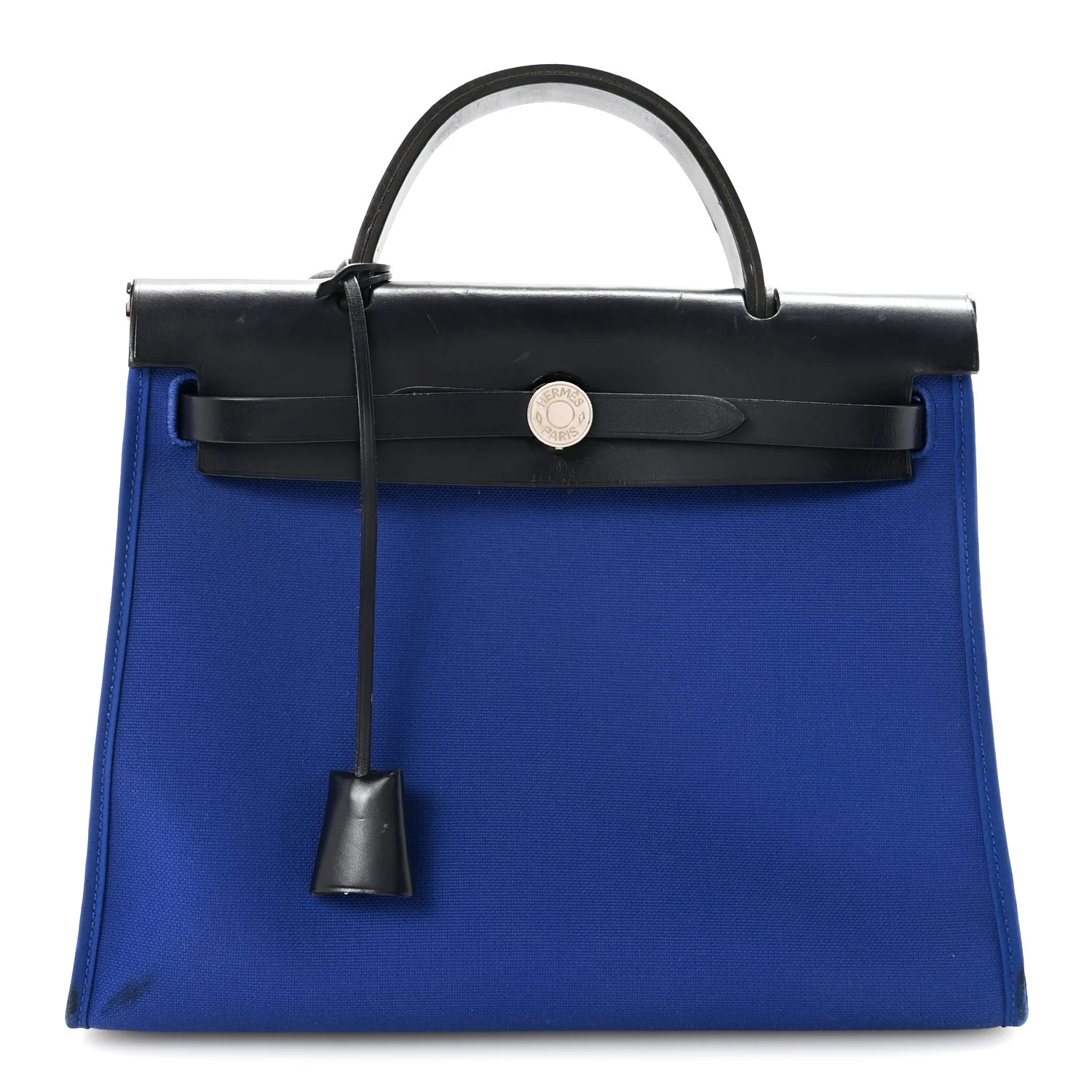 Toile Vache Hunter Herbag Zip 31 PM Bleu Electrique Bleu Indigo | FASHIONPHILE (US)