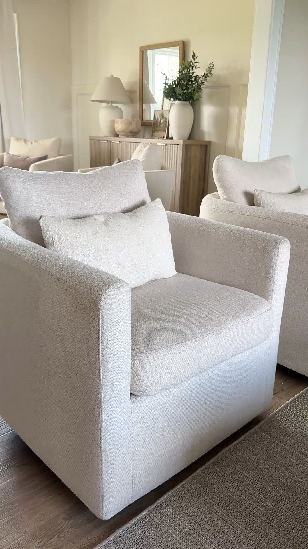 The best accent chairs, this is the linen / beige color not the white! So comfortable and amazing quality!

#LTKHome #LTKSaleAlert