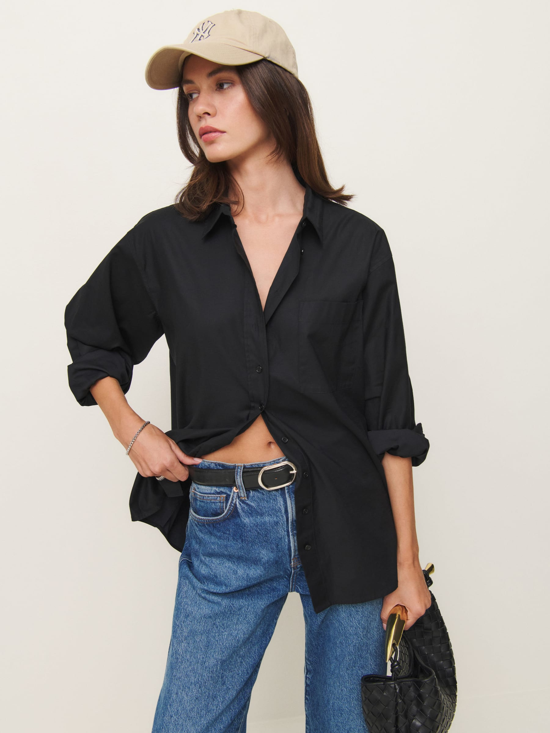 Eli Oversized Shirt | Reformation (Global)
