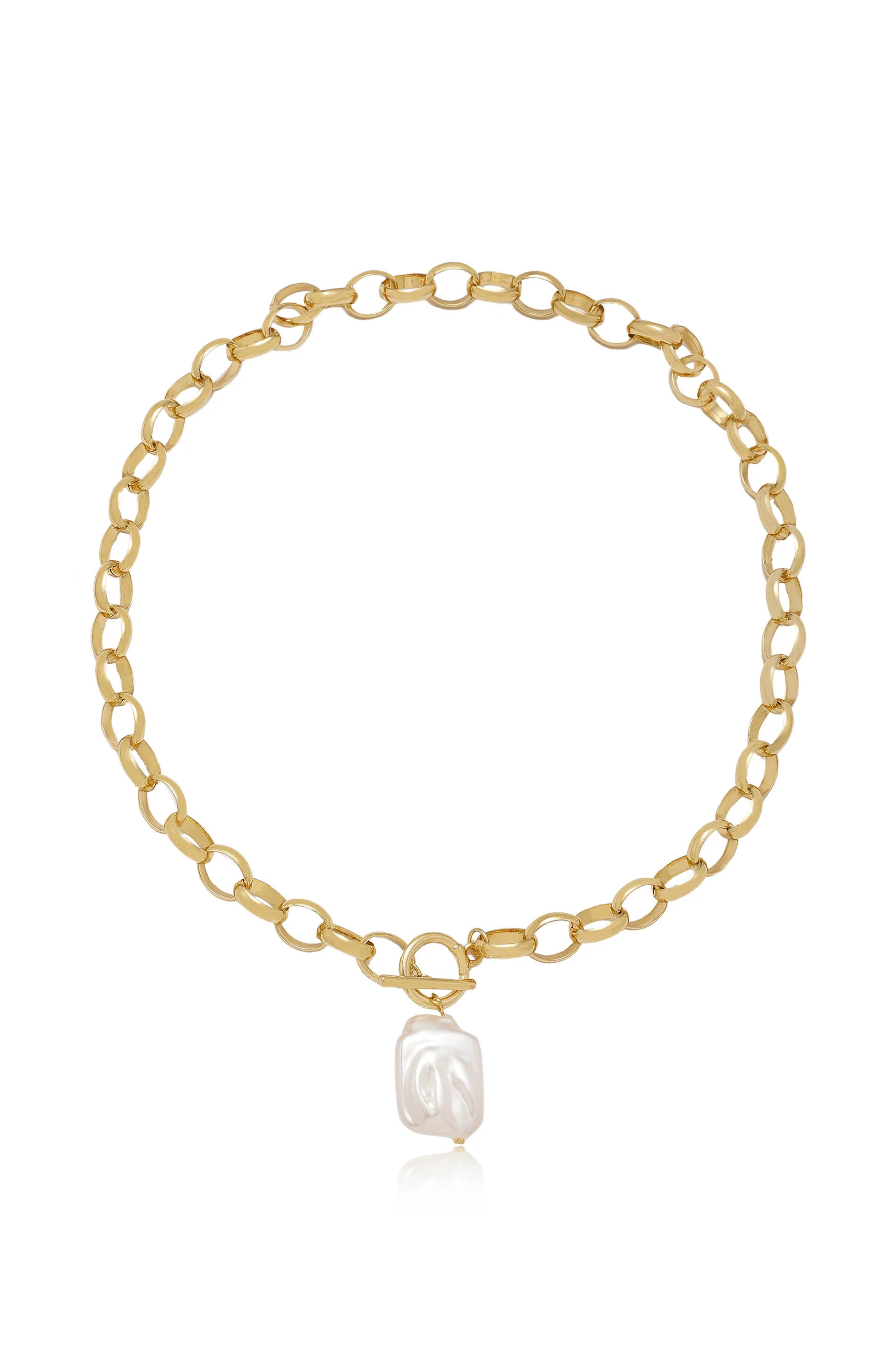 Edge of Water Pearl Pendant Necklace | Ettika