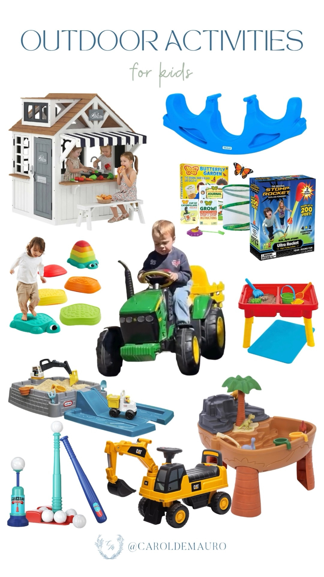 Keep your kids entertained and off their screens all season long with a few interactive toys—like the Butterfly Garden, stomp rocket, and a classic sensory water table into your backyard setup for some serious, everyday fun.

amazon finds, outdoor toys, summer vibes, kids toy, screen free activities, mini baseball set, sky rockets, little adventurer

#LTKSeasonal #LTKKids #LTKHome