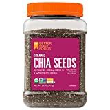 Organic Chia Seeds with Omega-3, Non-GMO, Gluten Free, Keto Diet Friendly, Vegan, Good Source of ... | Amazon (US)