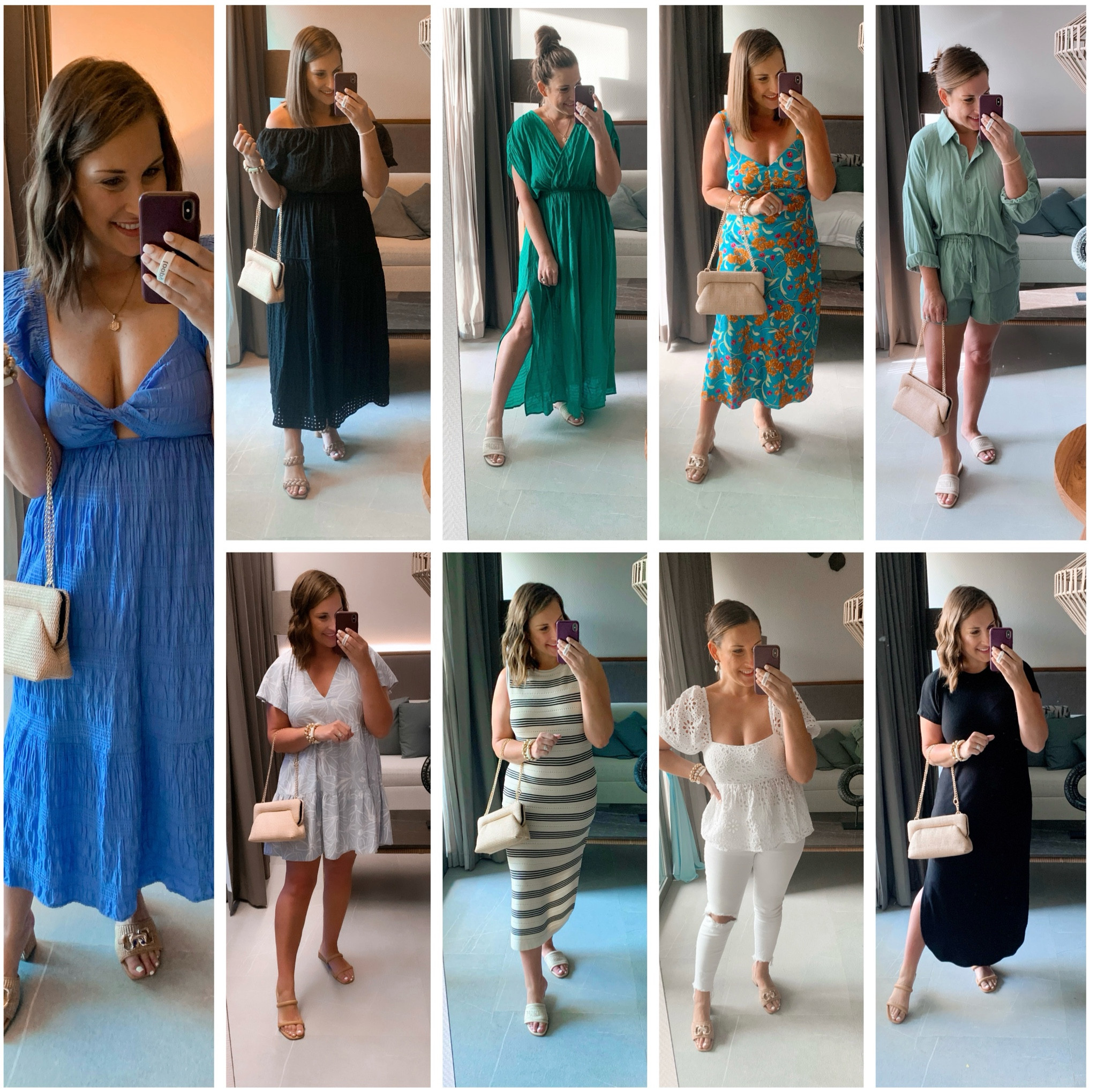 Vacation looks! Resort style dresses🌴☀️ Vacation outfits 

Wearing a medium in everything! LMK if you have questions 😊

#LTKfindsunder50 #LTKmidsize #LTKtravel