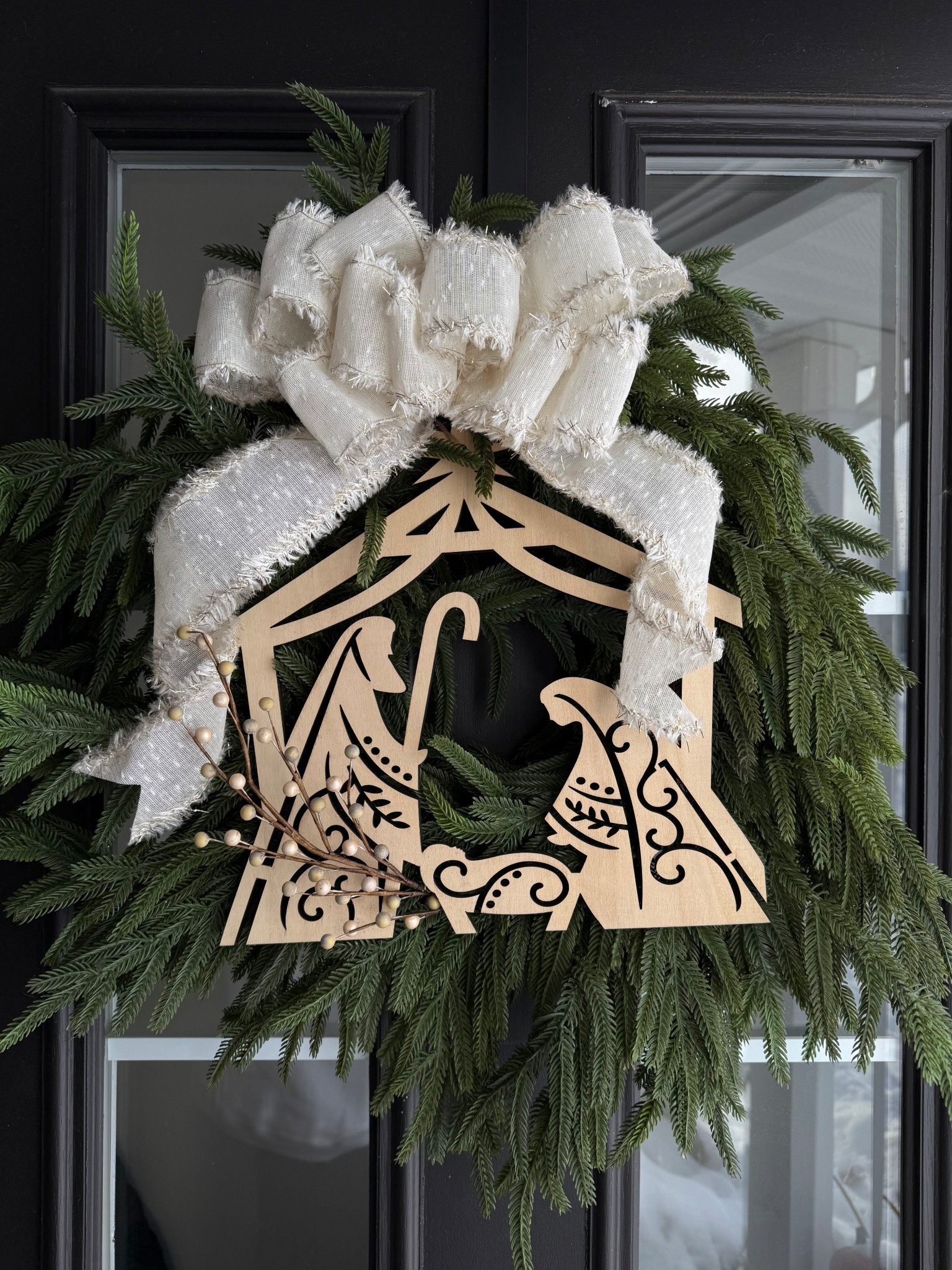 Money savings seasonal wreath tip: buy a generic greens wreath and switch out the decor for every season! 

#LTKHoliday #LTKFindsUnder50 #LTKHome