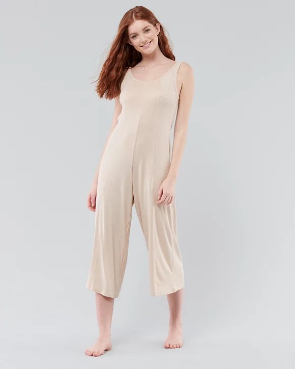 Dreamworthy Soft Crop Wide-Leg Jumpsuit | Hollister UK