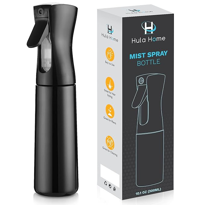 Hula Home Continuous Spray Bottle (10.1oz/300ml) Empty Ultra Fine Plastic Water Mist Sprayer – ... | Amazon (US)