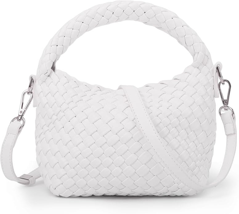Woven Tote Small Crossbody Bag,Woven Leather Handbags for Women,Woven Designer Luxury Purse Bags | Amazon (US)