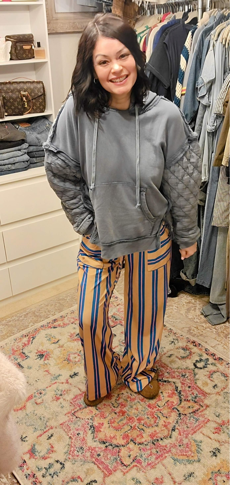 Wearing a medium in the pants comfortable.


#LTKTravel #LTKSaleAlert #LTKStyleTip