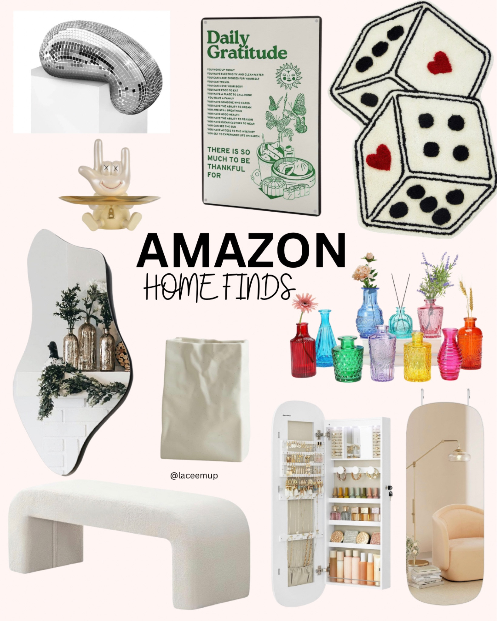 Amazon Home finds - unique home decor - aesthetic decor - eclectic - amazon home decor - bedroom decor - Amazon furniture - Amazon mirror - amazon vases - amazon rug - storage mirror - Amazon home #mirror #bench #vases #rug #poster #storagemirror #art

#LTKMostLoved #LTKhome #LTKsalealert