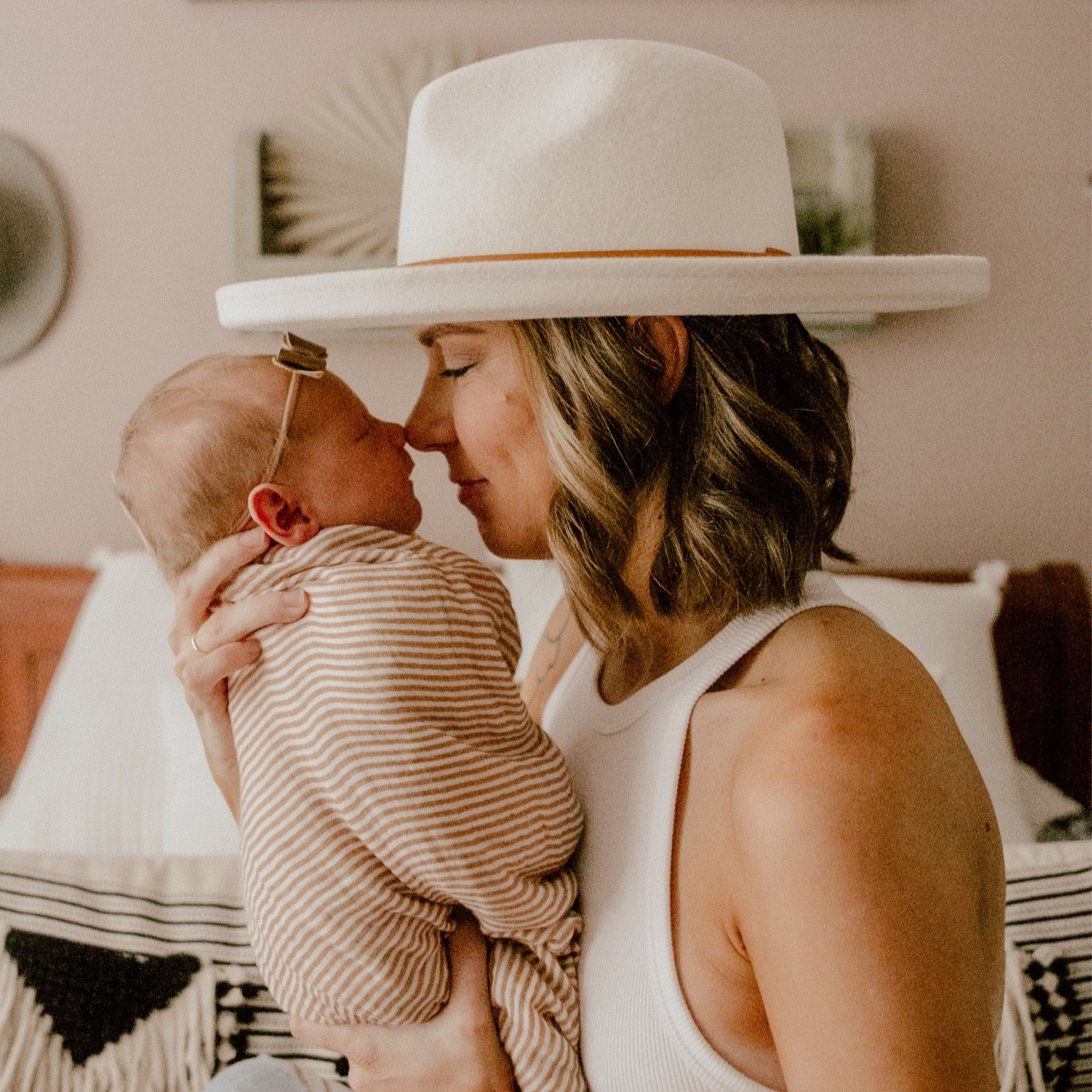 If you need me, I’ll be soaking in all these sweet newborn smells. ✨

As a Mama of FOUR, I wear many “hats.” Most recently, that of a nursing Mom; which can take up a lot of time, & energy - and leave less time for Mom to get herself ready. Want a Pro tip? Get you a @gigipip hat, throw a few curls in the bottom half of your hair, top knot the rest and BAM! go about your day. You can look put together, bringing your outfit together in a fraction of the time and very little effort! 

#LTKstyletip #LTKworkwear #LTKfamily