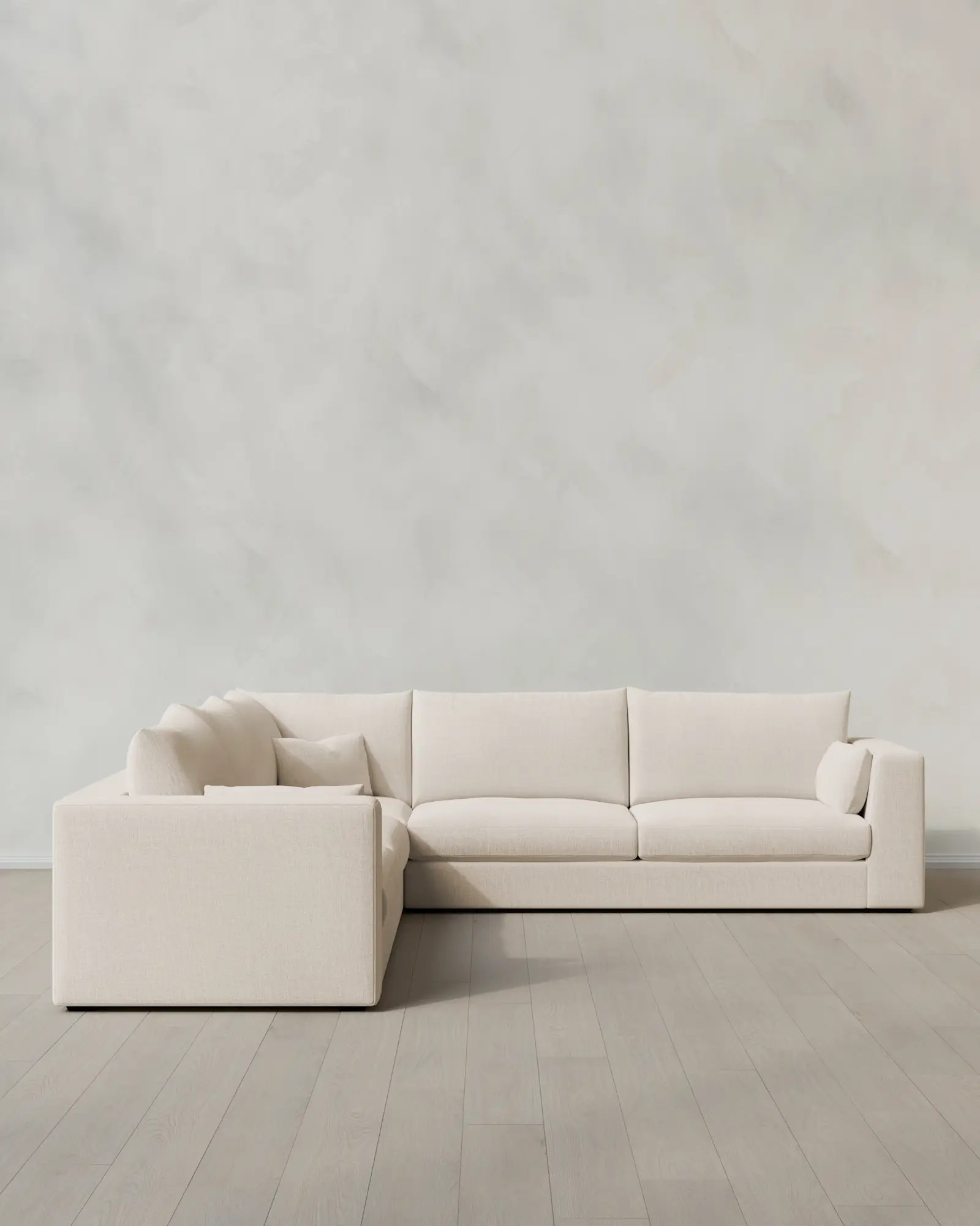 Oasis L Sectional in Performance Linen | Quince