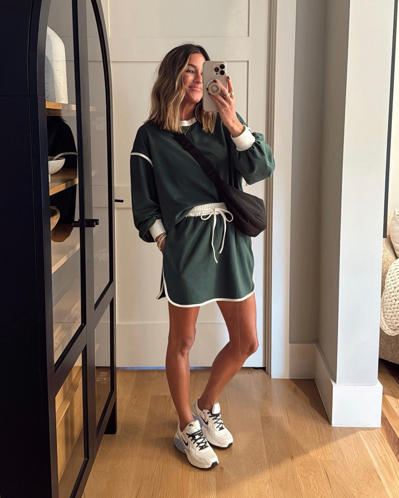 The CUTEST matching set and it’s under $40! So so comfortable, a great length, and built in shorts underneath 🙌🏼 wearing size small, true to size. 

#LTKStyleTip #LTKSeasonal #LTKFindsUnder50