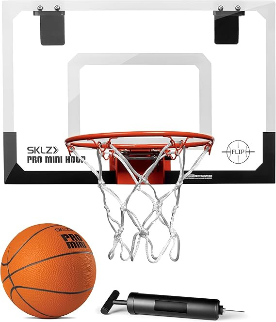SKLZ Pro Mini Indoor Basketball Hoop - Over The Door – Portable - Great For Home, Dorms, Office... | Amazon (US)
