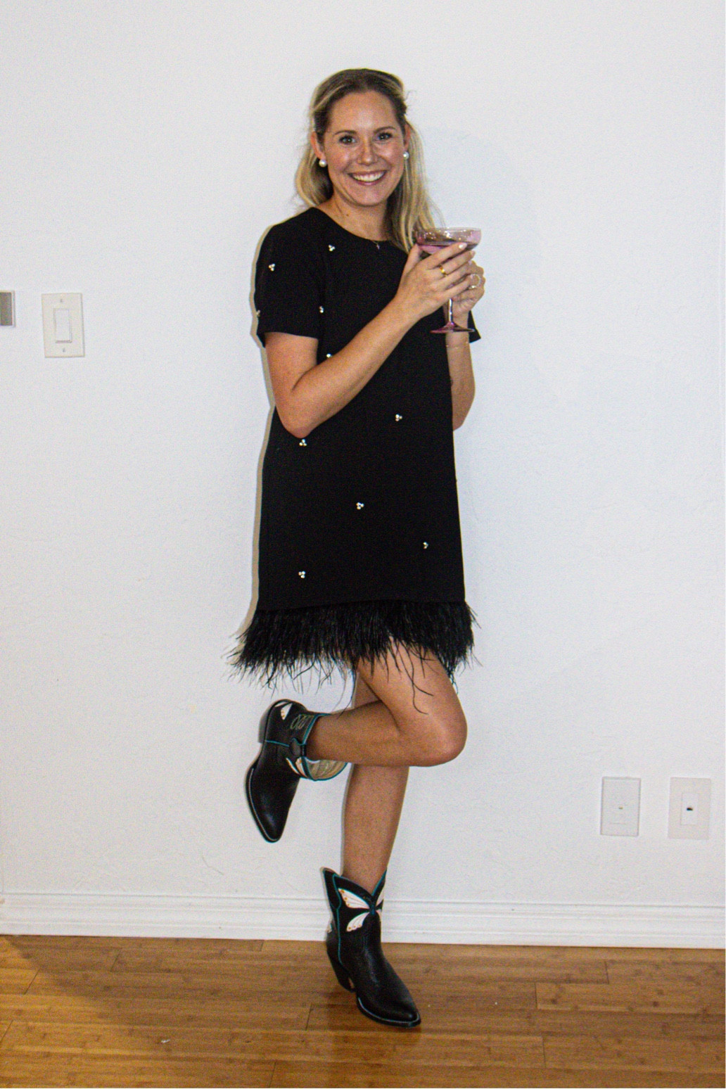 Likely feather dress & faulein boots on sale for Black Friday!! 

#LTKsalealert #LTKCyberWeek #LTKshoecrush