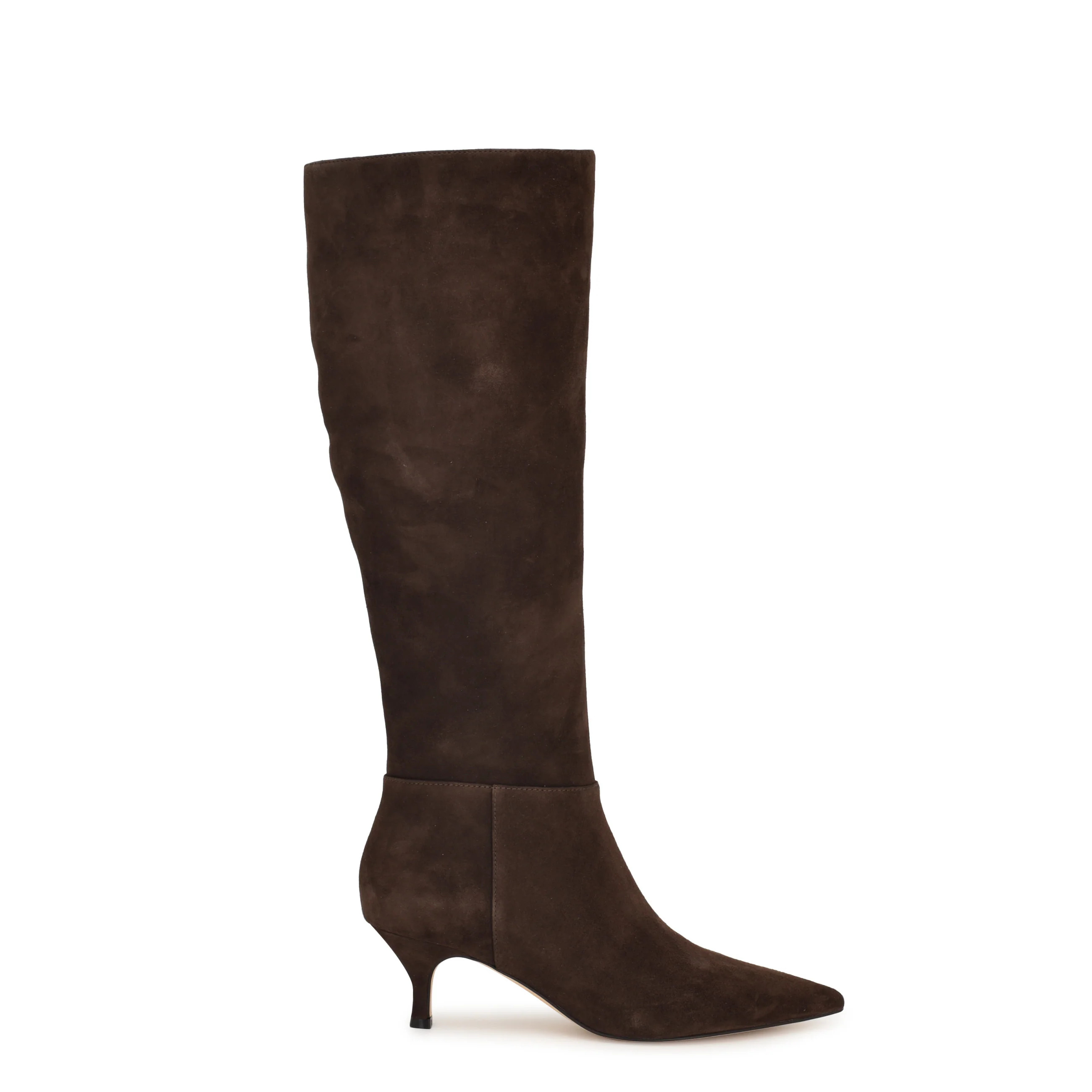Somas Kitten Heel Knee High Leather Boots | Nine West (US)