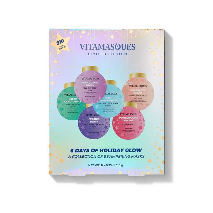 Vitamasques 6 Days of Holiday Glow Mask - 6ct | Target